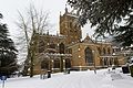 Great Malvern Priory - winter view