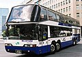 Double-decker coach bus, used for long-distance travel