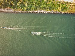 Aerial view of Malpe beach