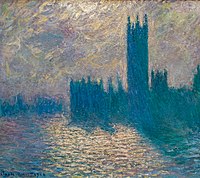 Houses of Parliament, stormy sky, 1904, Palais des Beaux-Arts de Lille, Lille, France[8]