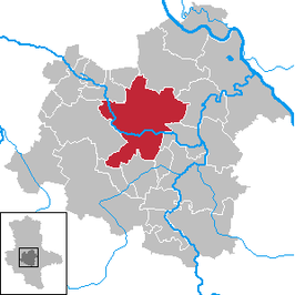 Kaart van Staßfurt