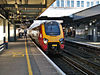 XC Trains Limited multiple unit number 221117 departs from Southampton Central station in January 2008