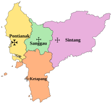 Arcidiecéze Pontianak na mapě