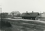 Björnlunda järnvägsstation runt sekelskiftet.