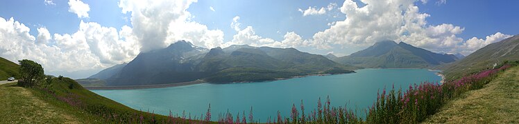 Il Lago del Moncenisio, panoramica a 240°