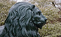 Lion de fonte offert à la ville de Montréal, qui ornait autrefois le pont la Feuillée.