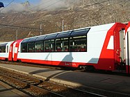 Cotxe panoràmic del MGB pel famós Glacier Express.