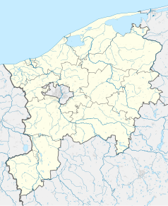 Mapa konturowa powiatu słupskiego, na dole po lewej znajduje się punkt z opisem „Kępice”