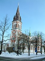 La même église en hiver.