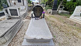 Zsengellér Gyula sírja a ceglédi Felső temetőben.