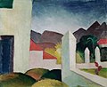 August Macke : Paysage africain, 1914.