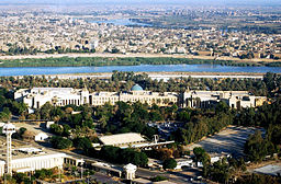 Ett av presidentpalatsen i Bagdad