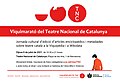 Cartell de la Viquimarató al Teatre Nacional de Catalunya (2021)