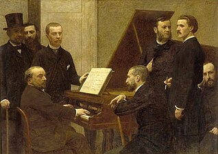 Henri Fantin-Latour, Autour du piano 1885.