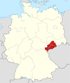 Lage des Direktionsbezirks Dresden in Deutschland