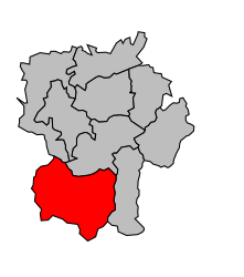 Cantone di Vielle-Aure – Mappa