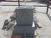 The grave of Confederate Colonel James Patton Perkins.