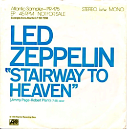 Kappaleen ”Stairway to Heaven” kansikuva