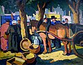 Pierre Savigny de Belay : Marché à Pont-l'Abbé (1938).