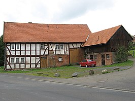 Monumentale boerderij aan de Brückenstraße