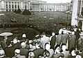 Fațada Palatului Regal, văzută din balconul Comitetului Central, august 1968