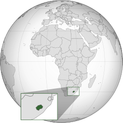 Localização Lesoto