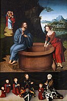 Yesus dan Wanita Samaria, karya Lucas Cranach the Elder