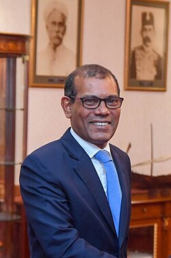 Mohamed Nasheed vuonna 2023.