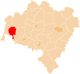 Powiat Powiat lubański v Dolnosliezskom vojvodstve (klikacia mapa)