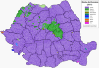 Main ethnicities in the localities (2011)