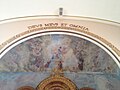 Ceiling art above the altar