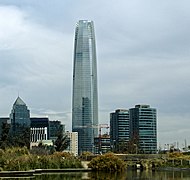 Sanhattan, the financial district in Santiago de Chile.