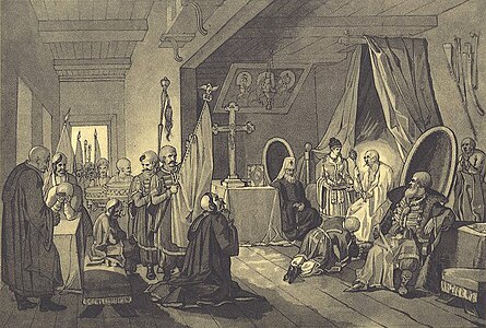 Картина «Смерть Богдана Хмельницького», Тарас Шевченко, 1836—1837 рр.