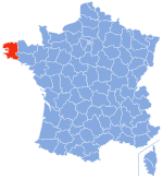 Position du Finistère en France