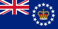 Vlajka komisaře Cookových ostrovů Poměr stran: 1:2