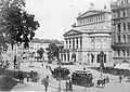Opernplatz im 19. Jahrhundert