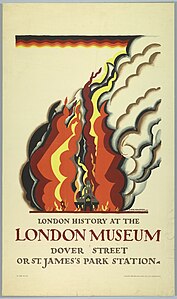 Poster, London History at the London Museum, for London Underground (1922)