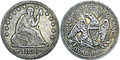 Liberty Seated quarter (1853)