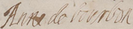 Signature de Anne-Geneviève de Bourbon