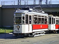 Tw 401 von 1928 im Straßenbahnmuseum Halle