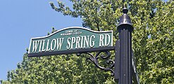 Road sign in Williams Creek