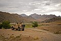 Un veicolo fuoristrada di pattuglia (Provincia di Zabul).