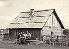 Дом на три семьи, построенный депортированными эстонцами в Красноярском районе, 1954 год