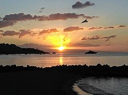 Giardini Naxos, a popular resort in the province of Messina