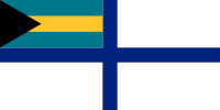 Флаг вспомогательных судов ВМС Багамских островов