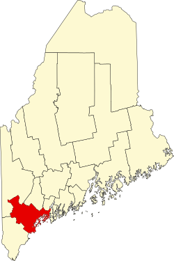 Elhelyezkedése Maine államban