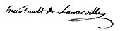 signature de Jean-Marie Heurtault de Lammerville