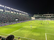 L'Estadio Florencio Sola durante una partita tra Banfield e Platense (2023)