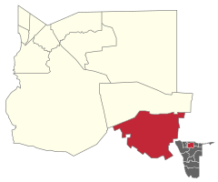 Karte Tsumeb in Namibia