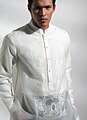 A barong tagalog made for a wedding ceremony